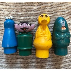 SESAME STREET Vintage 70s figurine Set LITTLE PEOPLE